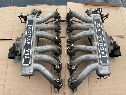 Daimler Double Six JaguarXJ12 XJ40 XJ81 XJS 6.0 V12 Inlet Manifolds with Throttle Bodies