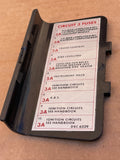 Daimler Jaguar XJ40 90-92 models Fusebox cover door lid DBC6529 (Circuit 3 fuses)