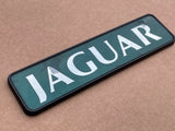 Jaguar X300 boot badge Green back with silver lettering