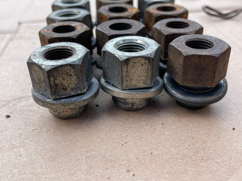 Daimler Jaguar XJS X300 X308 XK8 XJ40 short steel open ended Wheel Nuts set x20