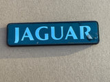 Jaguar X300 boot badge Green back with silver lettering