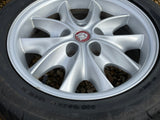 JAGUAR 17" X300 X308 XJ40 XJS XK8 Celtic Alloy wheels x4 17x8J 5x120.65 PCD MNC6116BA. Previously been refurbished, with Good Tyres.