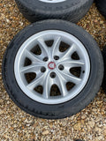 JAGUAR 17" X300 X308 XJ40 XJS XK8 Celtic Alloy wheels x4 17x8J 5x120.65 PCD MNC6116BA. Previously been refurbished, with Good Tyres.