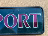 Jaguar X300 XJ6 XJ SPORT boot trunk badge Green back with silver/ Red lettering