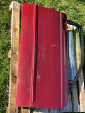Jaguar X300 Drivers Right Side Front Door Stripped shell. CFH Flamenco Red