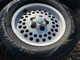 Daimler JAGUAR XJS Series 3 S3 XJ12 XJ6 Pepper Pot Wheels With Tyres X5 15” 6Jx15 H2 ET33 GOOD TYRES