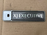 Jaguar X308 XJ8 XJ Executive Trunk Boot Lid Badge grey & silver