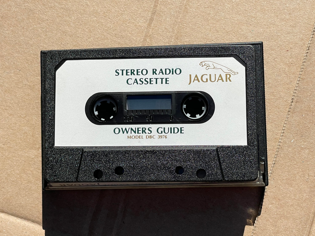 Jaguar XJ40 Radio Cassette owners Guide Tape DBC3976 Black Cherry Jaguar