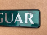 Jaguar X300 boot badge Green back with silver lettering