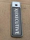 Jaguar X308 XJ8 XJ Executive Trunk Boot Lid Badge grey & silver