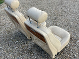Daimler JAGUAR XJ40 93-94 AEM Magnolia Leather Front Seats Walnut Picnic Tables