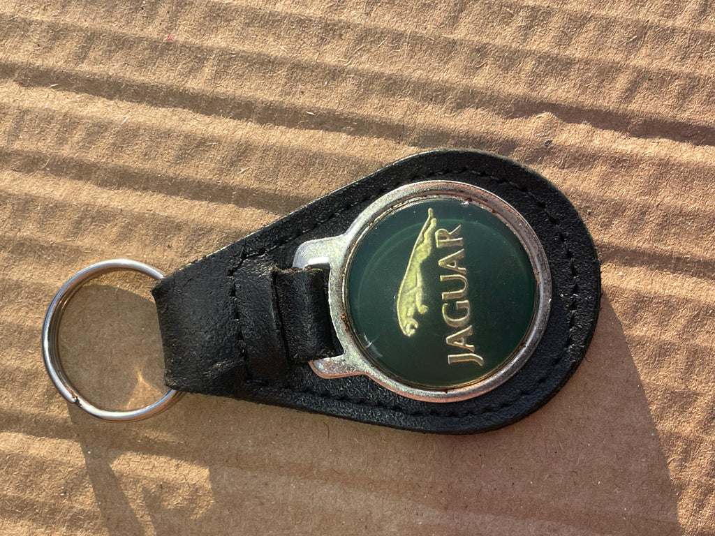 Black Leather Keychain Lanyard With Quick Release – Fits All Jaguar Models