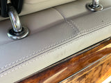 Daimler JAGUAR X300 X305 AGD OATMEAL Heated electric Leather Front Seat with Walnut Picnic Table left side