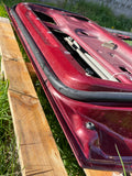 Jaguar X300 Drivers Right Side Front Door Stripped shell. CFH Flamenco Red