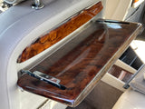 Daimler JAGUAR X300 X305 AGD OATMEAL Heated electric Leather Front Seat with Walnut Picnic Table left side