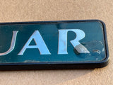 Jaguar X300 boot badge Green back with silver lettering