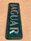 Jaguar X300 boot badge Green back with silver lettering