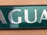 Jaguar X300 boot badge Green back with silver lettering