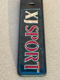Jaguar X300 XJ6 XJ SPORT boot trunk badge Green back with silver/ Red lettering
