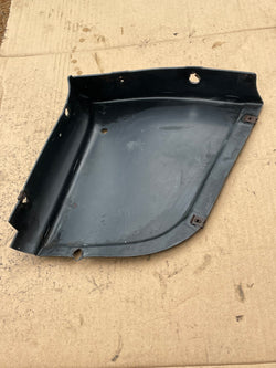 Jaguar XJ40 86-92MY left side lower front valance fill piece, wheel arch baffle BEC11049