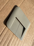 Jaguar X308 front left seat belt upper trim surround Escutcheon in B Post AGD OATMEAL