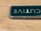 Jaguar X300 X308 XJ6 XJ Executive Trunk Boot Lid Badge Green & silver