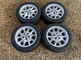 JAGUAR 17" X300 X308 XJ40 XJS XK8 Celtic Alloy wheels x4 17x8J 5x120.65 PCD MNC6116BA. Previously been refurbished, with Good Tyres.