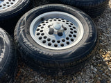 Daimler JAGUAR XJS Series 3 S3 XJ12 XJ6 Pepper Pot Wheels With Tyres X5 15” 6Jx15 H2 ET33 GOOD TYRES