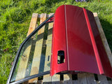 Jaguar X300 Drivers Right Side Front Door Stripped shell. CFH Flamenco Red
