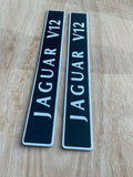Jaguar XJ12 XJ40 XJ81 XJS X305 6.0 V12 Inlet Manifold engine top enamel badge set