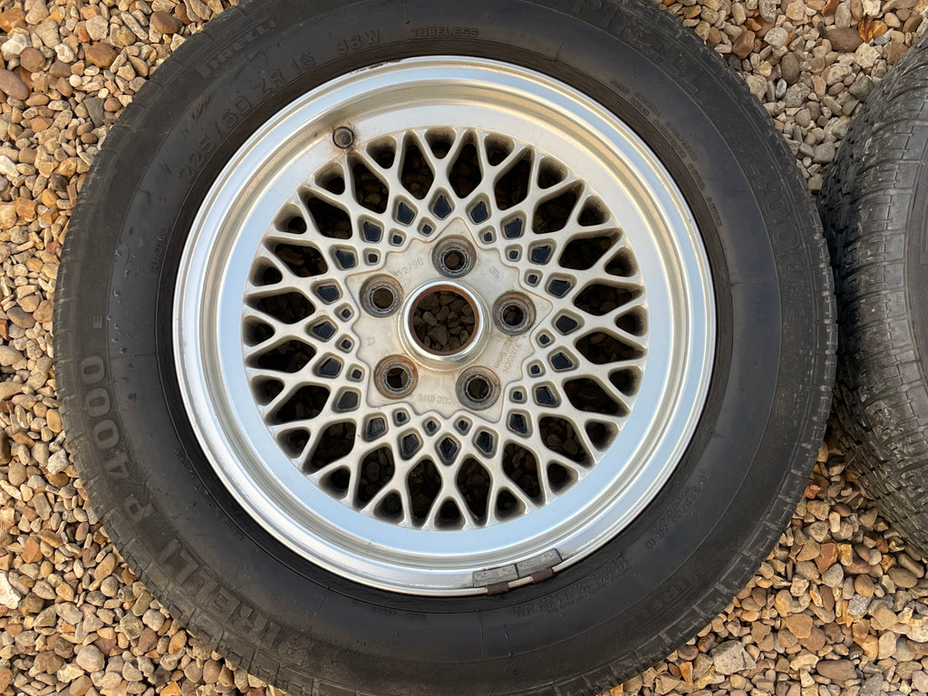JAGUAR XJS Le Mans 16” 7J Lattice Cross Spoke alloy wheels x4