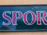 Jaguar X300 XJ6 XJ SPORT boot trunk badge Green back with silver/ Red lettering