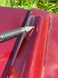Jaguar X300 Drivers Right Side Front Door Stripped shell. CFH Flamenco Red