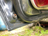 Jaguar X300 stripped Door shell NSR left Rear 94-97 X300, SWB paint code Titanium Pearl LFA
