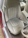 Daimler JAGUAR X300 X305 AGD OATMEAL Heated electric Leather Front Seat with Walnut Picnic Table Right side