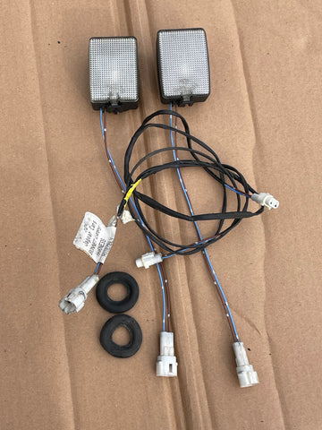 Jaguar XJ40 Under Bonnet Lamp set with wiring link loom 93MY