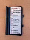 Daimler Jaguar XJ40 90-92 models Fusebox cover door lid DBC6529 (Circuit 3 fuses)