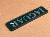 Jaguar X300 boot badge Green back with silver lettering
