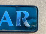 Jaguar X300 boot badge Green back with silver lettering