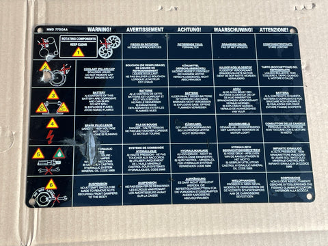 Jaguar XJ40 Under Bonnet Warning Label Sign