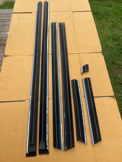 Jaguar Daimler XJ40 Side mouldings Door rubbing strips trims nearly complete set