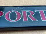 Jaguar X300 XJ6 XJ SPORT boot trunk badge Green back with silver/ Red lettering