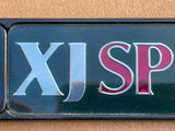 Jaguar X300 XJ6 XJ SPORT boot trunk badge Green back with silver/ Red lettering