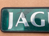 Jaguar X300 boot badge Green back with silver lettering