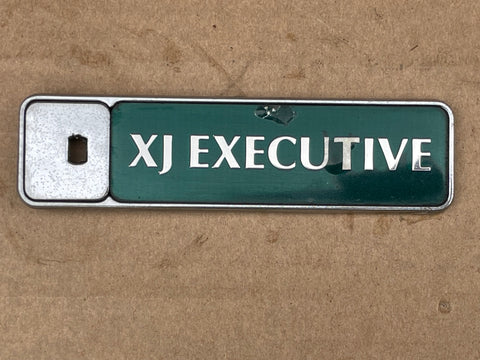 Jaguar X300 X308 XJ6 XJ Executive Trunk Boot Lid Badge Green & silver