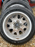 JAGUAR 17" X300 X308 XJ40 XJS XK8 Celtic Alloy wheels x4 17x8J 5x120.65 PCD MNC6116BA. Previously been refurbished, with Good Tyres.