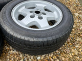 Jaguar XJS X300 X308 XJ40 16” 5 Spoke Alloy wheels x5 with tyres 7Jx16 CCC4943