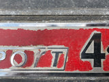 JaguarSport XJR XJ40 4.0 engine top badge