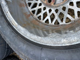 Daimler JAGUAR series 1,2,3 XJS XJ40 15” Lattice Cross Spoke alloy wheels Rims x4 15x6.5J 5x120.65 pcd CBC2469