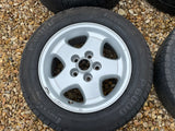 Jaguar XJS X300 X308 XJ40 16” 5 Spoke Alloy wheels x5 with tyres 7Jx16 CCC4943